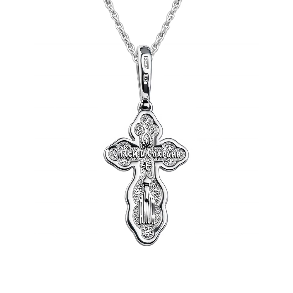 Крестик из серебра 925 пробы