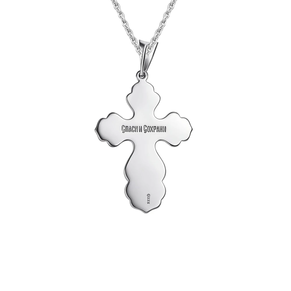 Крестик из серебра 925 пробы