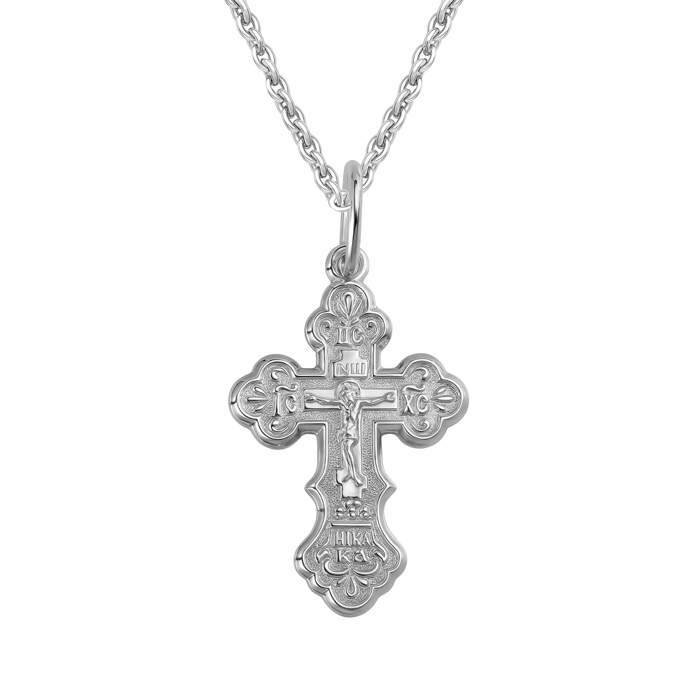 Крестик из серебра 925 пробы