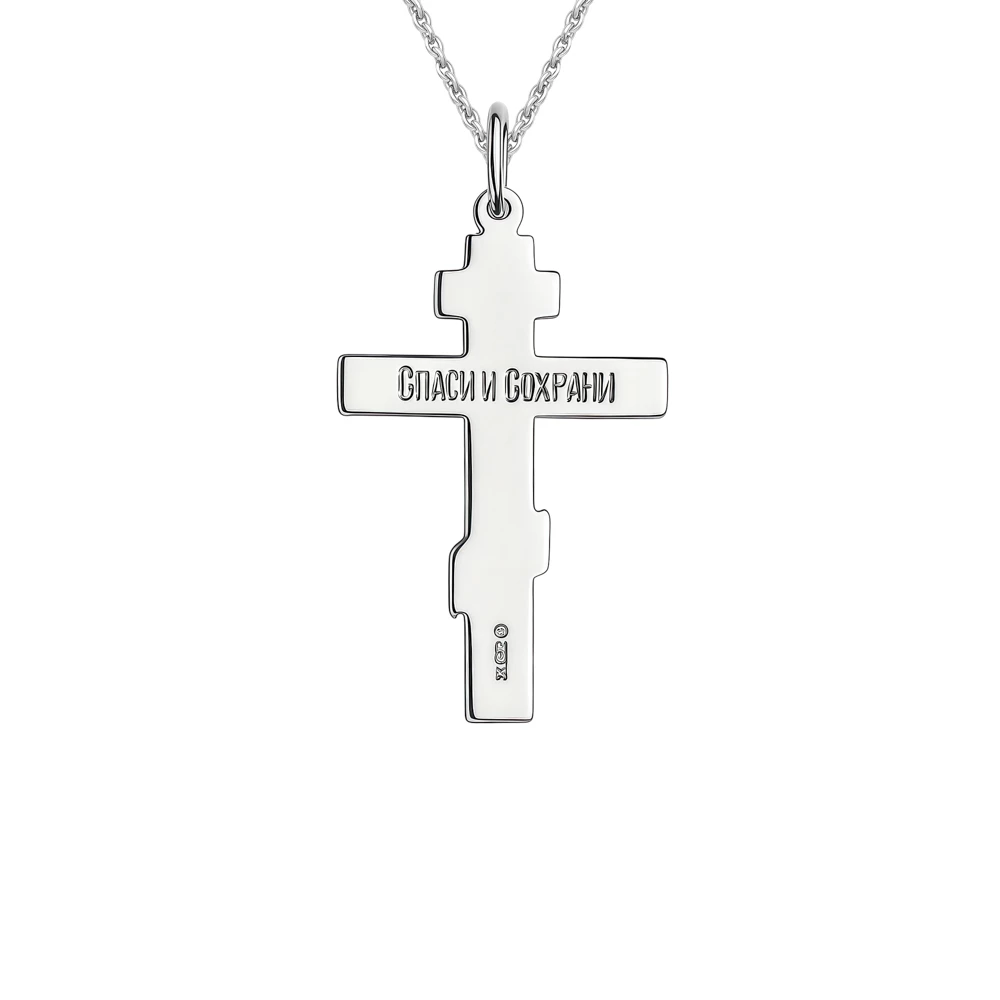 Крестик из серебра 925 пробы
