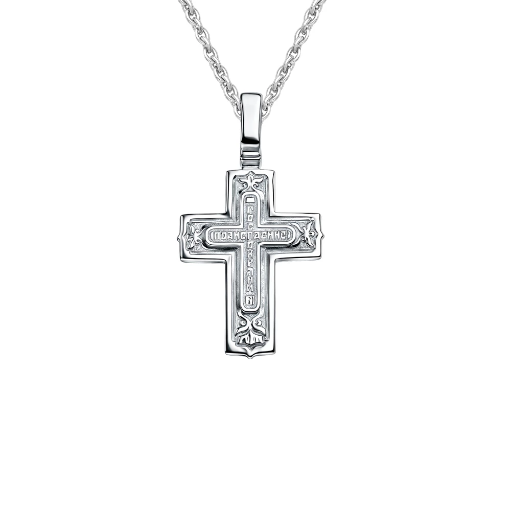 Крестик из серебра 925 пробы