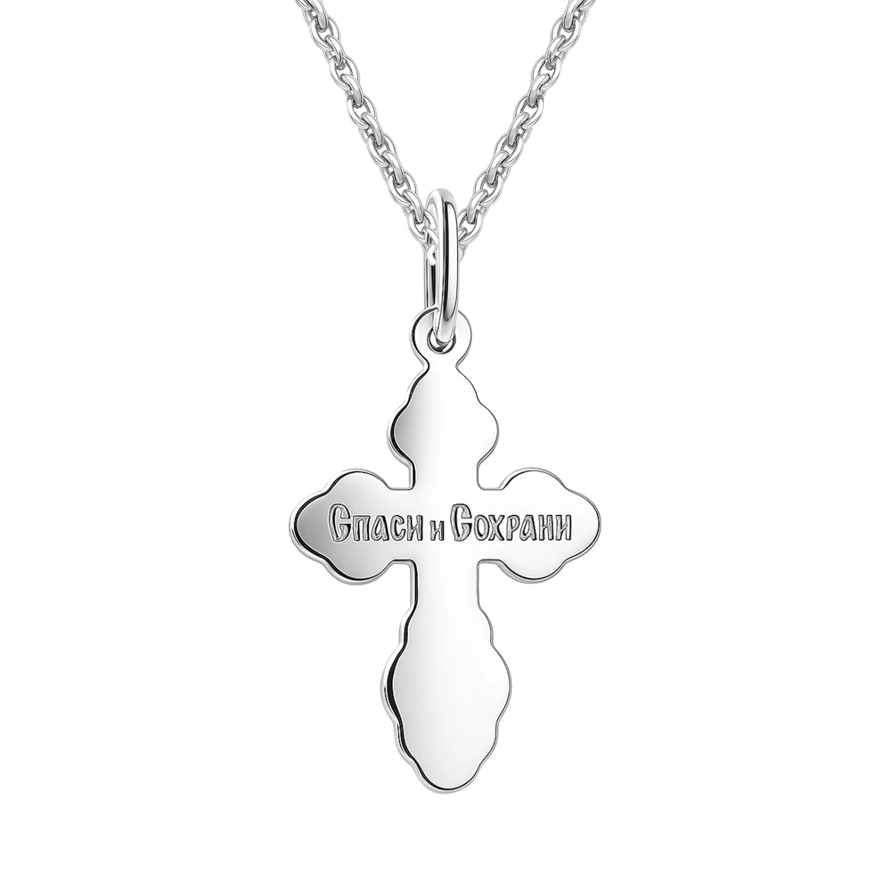 Крестик из серебра 925 пробы