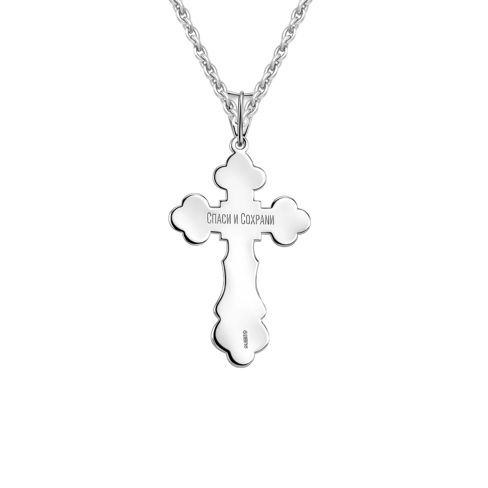 Крестик из серебра 925 пробы