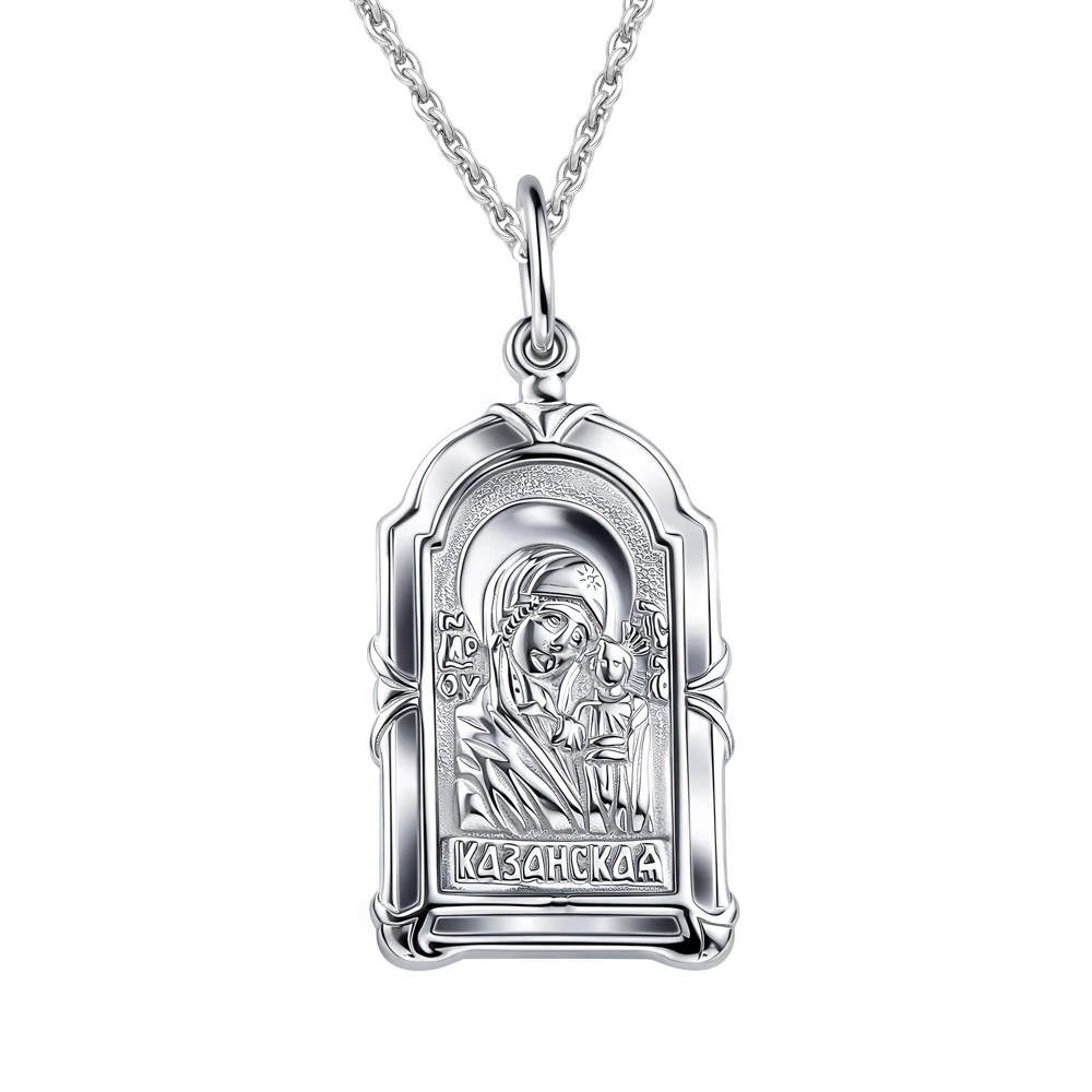 Икона Казанская из серебра 925 пробы
