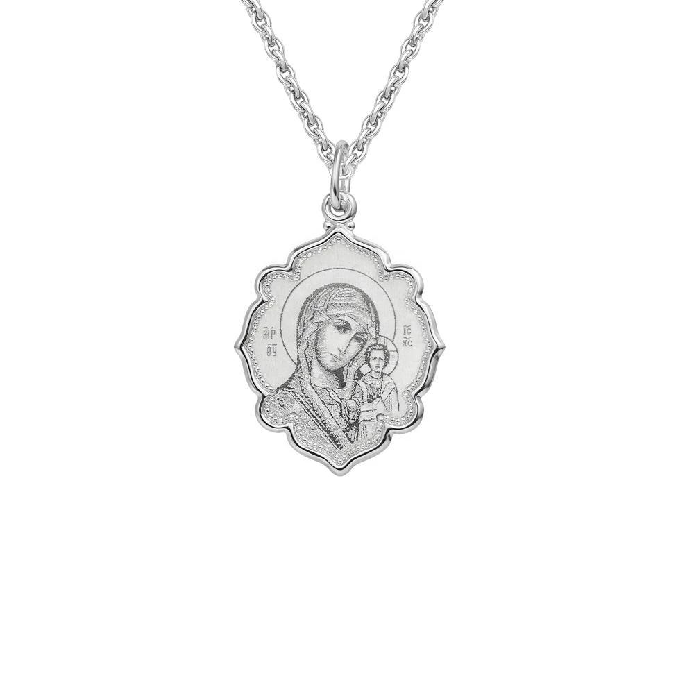 Икона Казанская из серебра 925 пробы