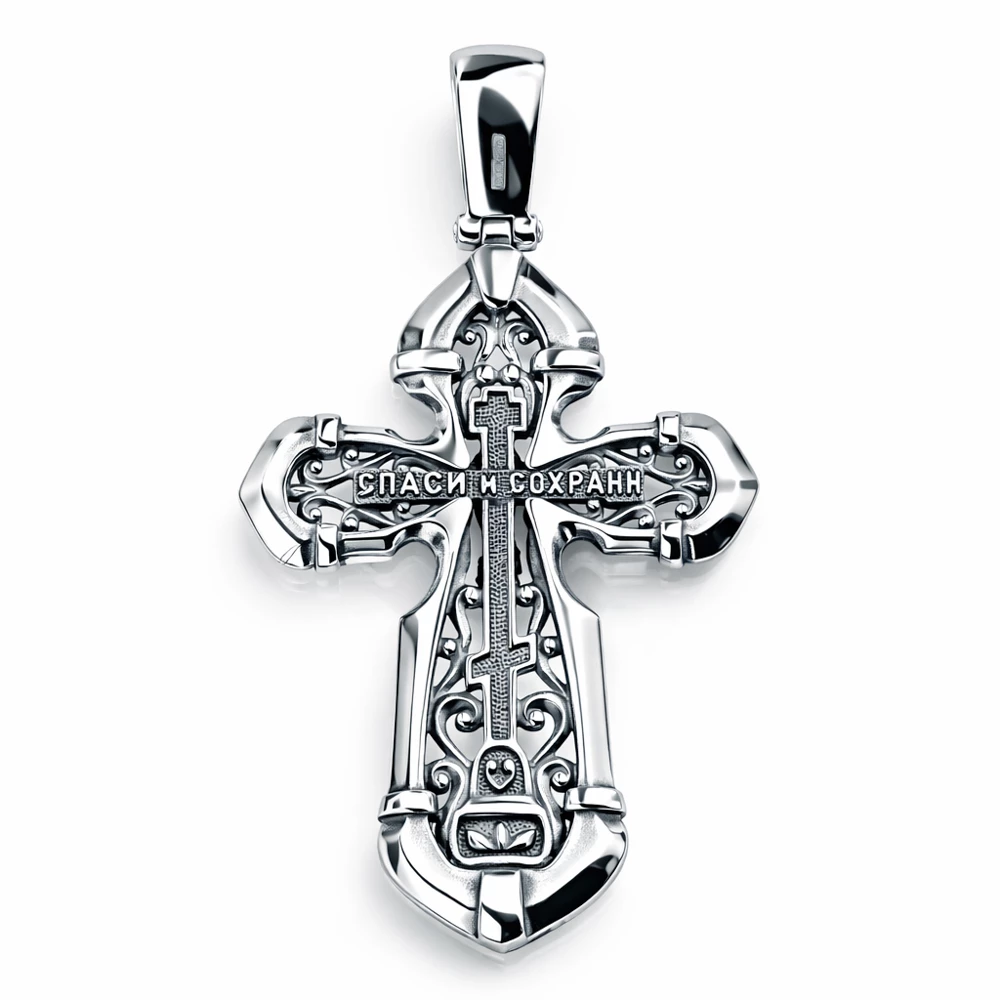 Крестик из серебра 925 пробы