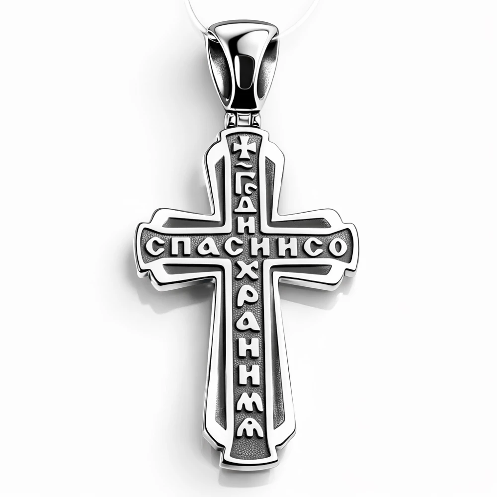 Крестик из серебра 925 пробы