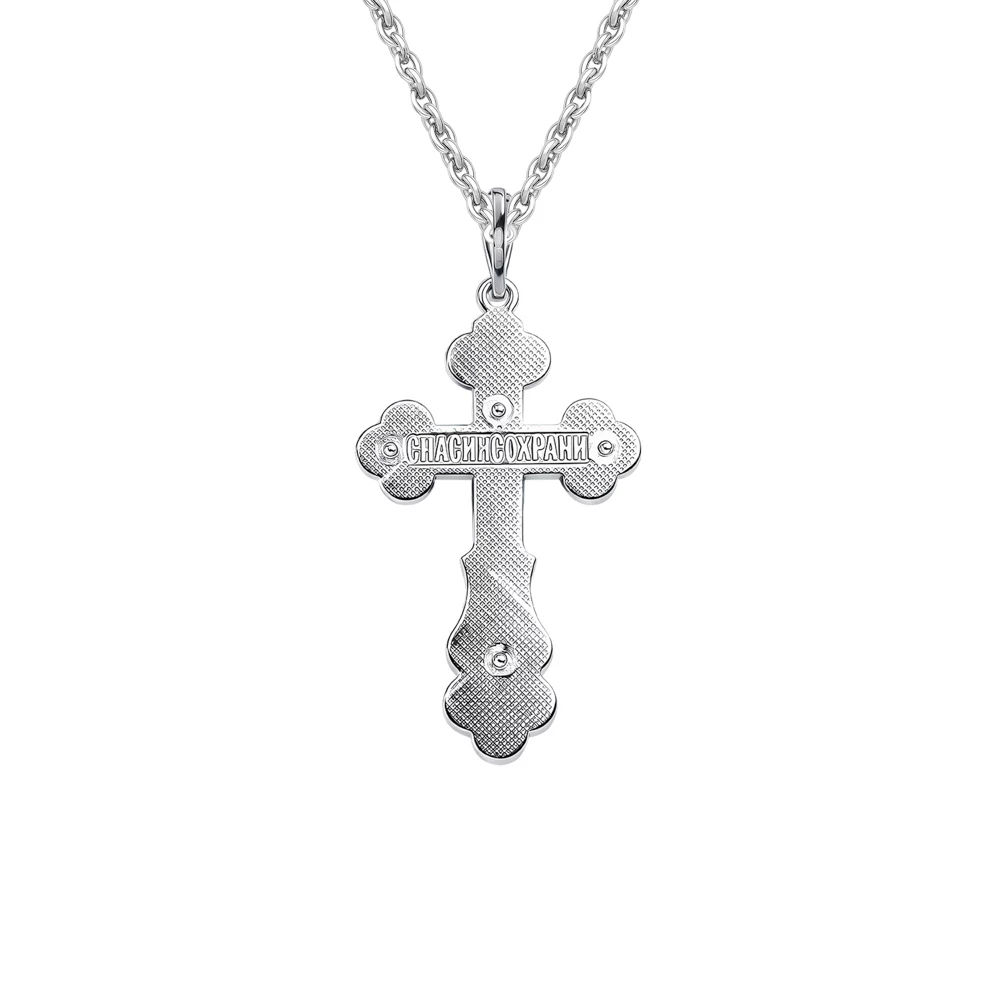 Крестик из серебра 925 пробы
