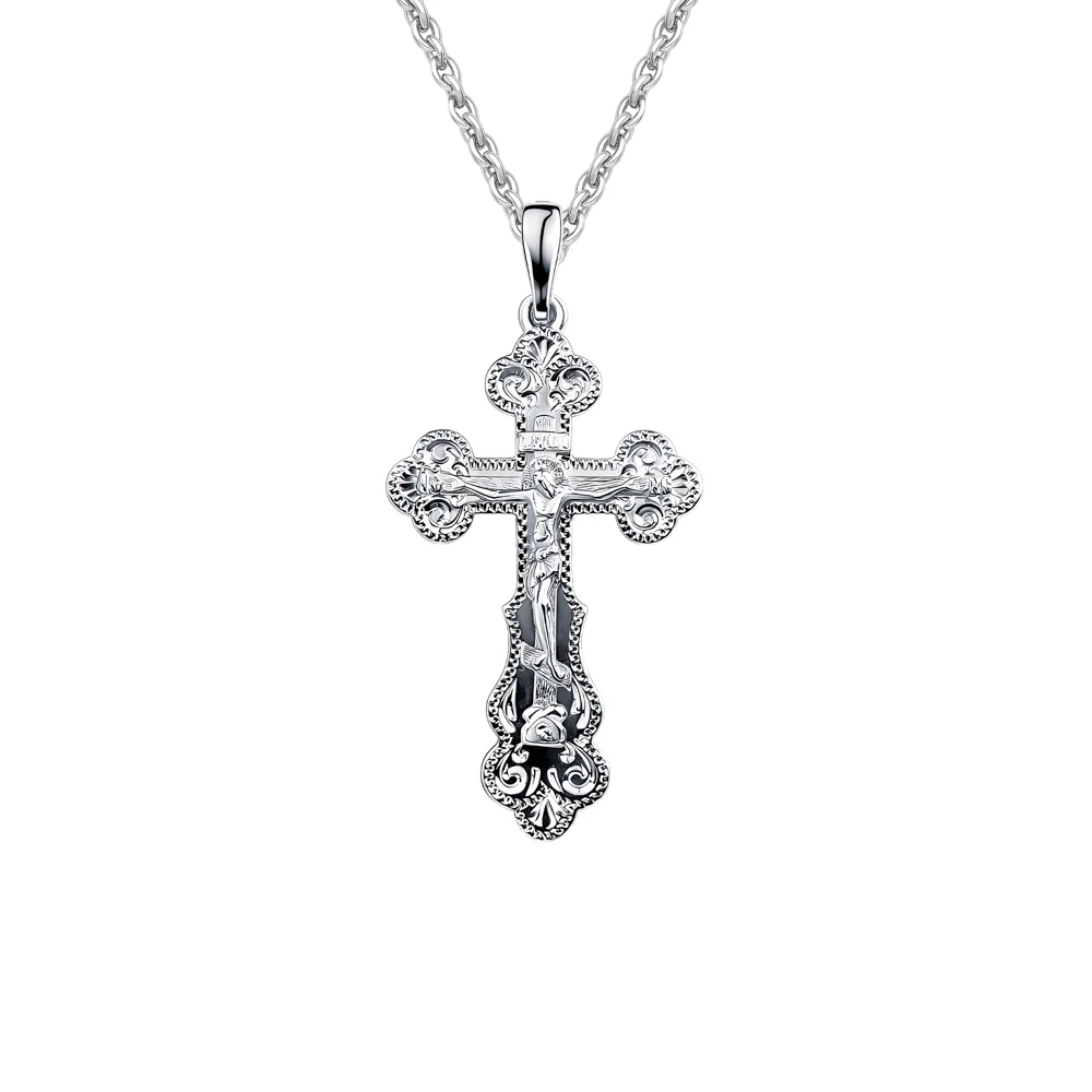 Крестик из серебра 925 пробы
