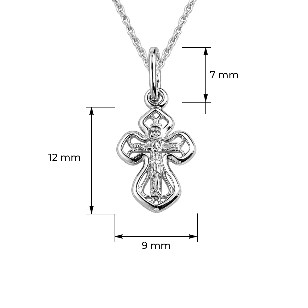 Крестик из серебра 925 пробы