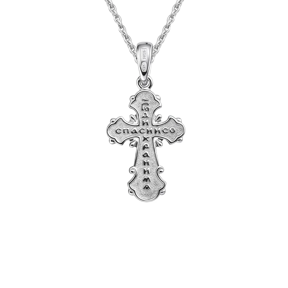 Крестик из серебра 925 пробы