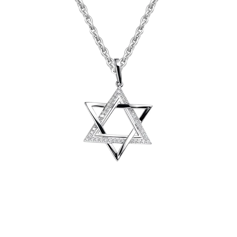 Подвес с фианитами из серебра 925 пробы