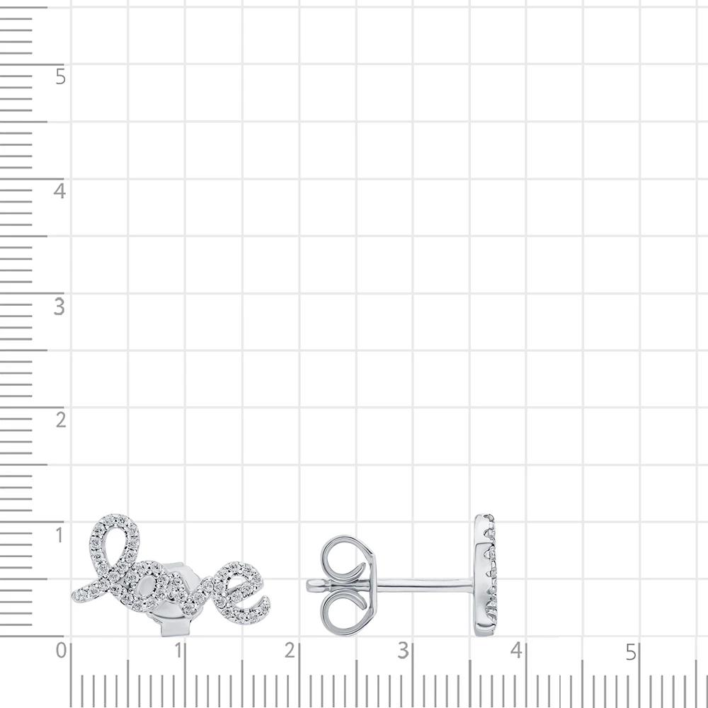 Серьги с фианитами из серебра 925 пробы 2