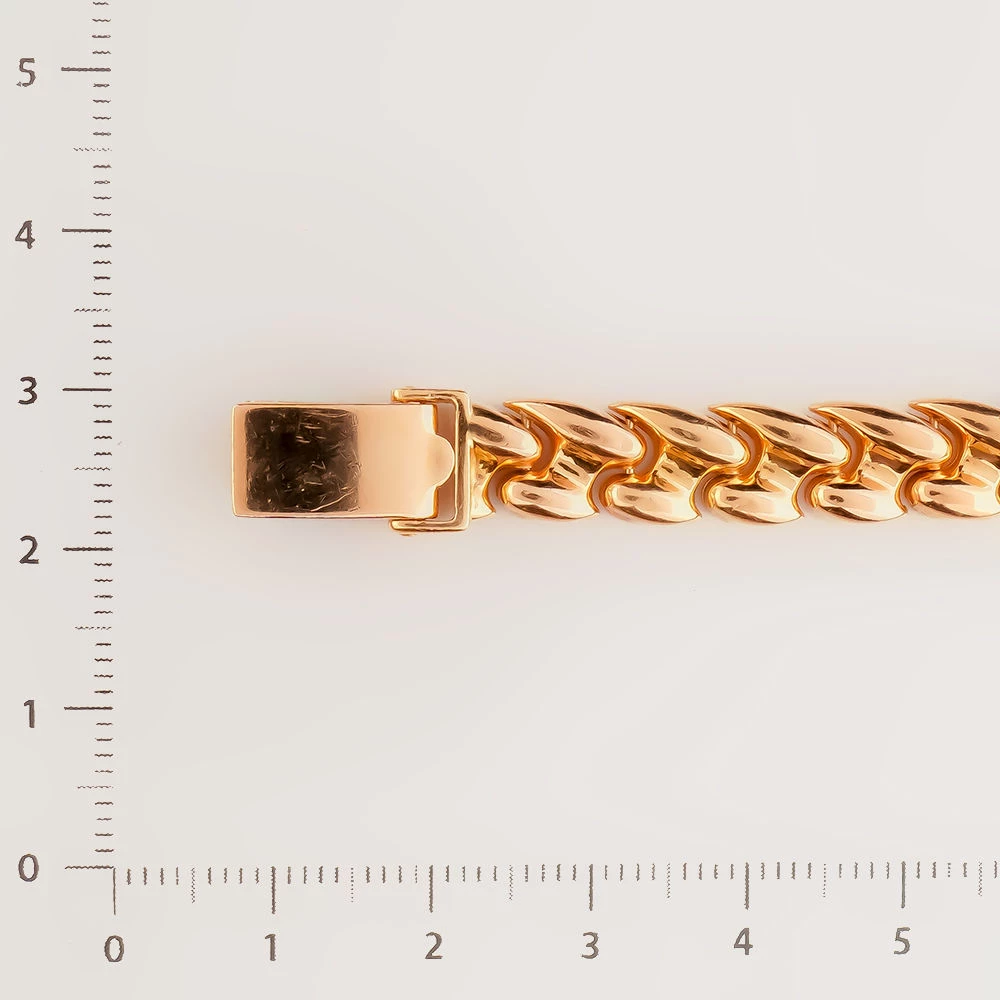 Часы с браслетом с часовой механизмом из красного золота 585 пробы 2