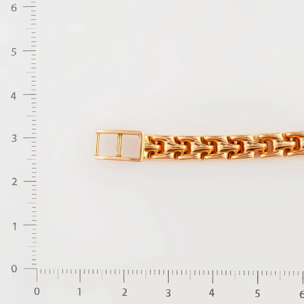 Часы с браслетом с часовой механизмом из красного золота 585 пробы