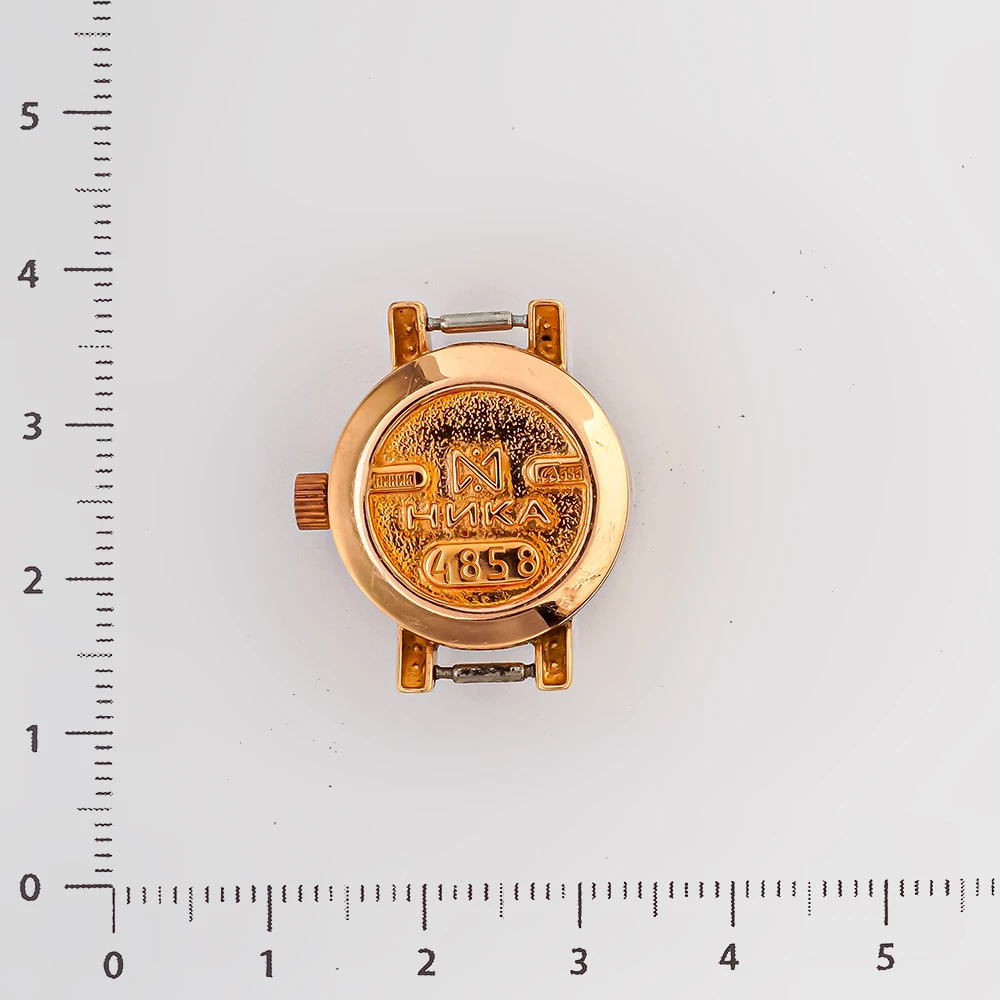 Часы с браслетом с часовой механизмом из красного золота 585 пробы