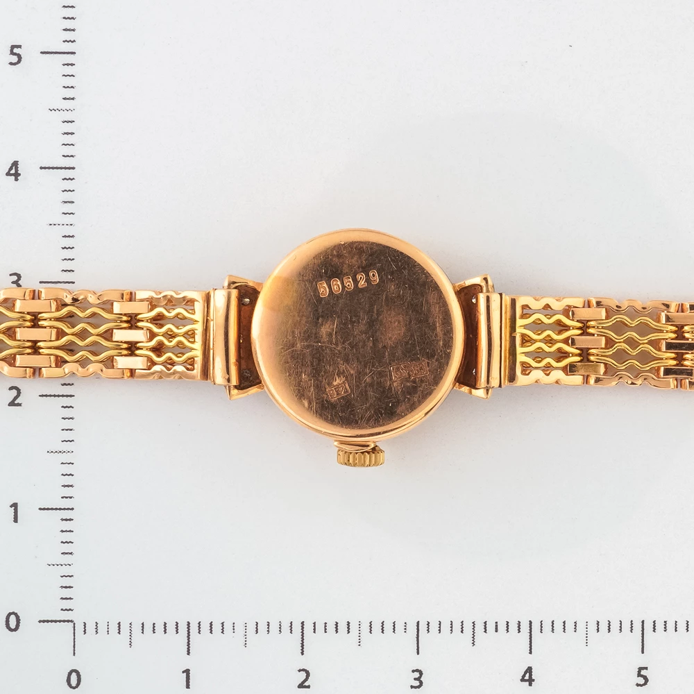 Часы с браслетом с бриллиантом из красного золота 583 пробы 4