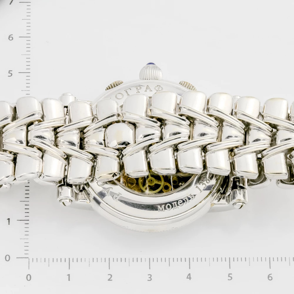 Часы с браслетом с фианитом из белого золота 585 пробы 3