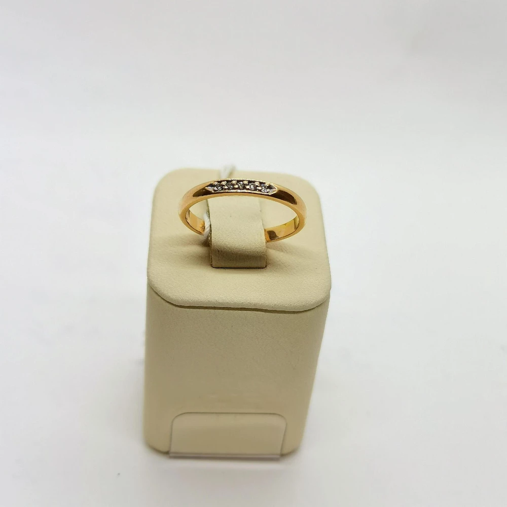 Кольцо с цитрином из красного золота 585 пробы 1