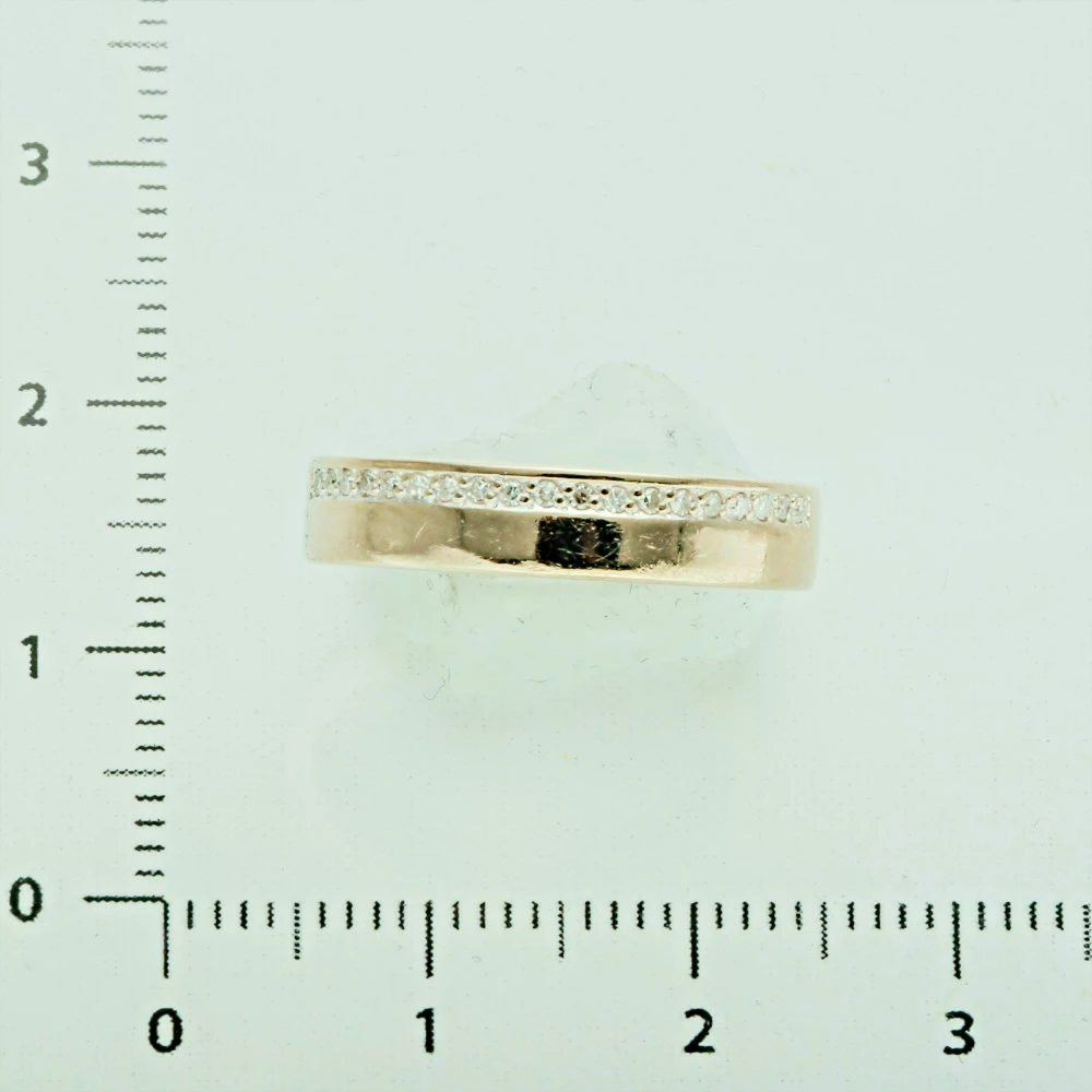 Кольцо с бриллиантом из белого золота 585 пробы 2