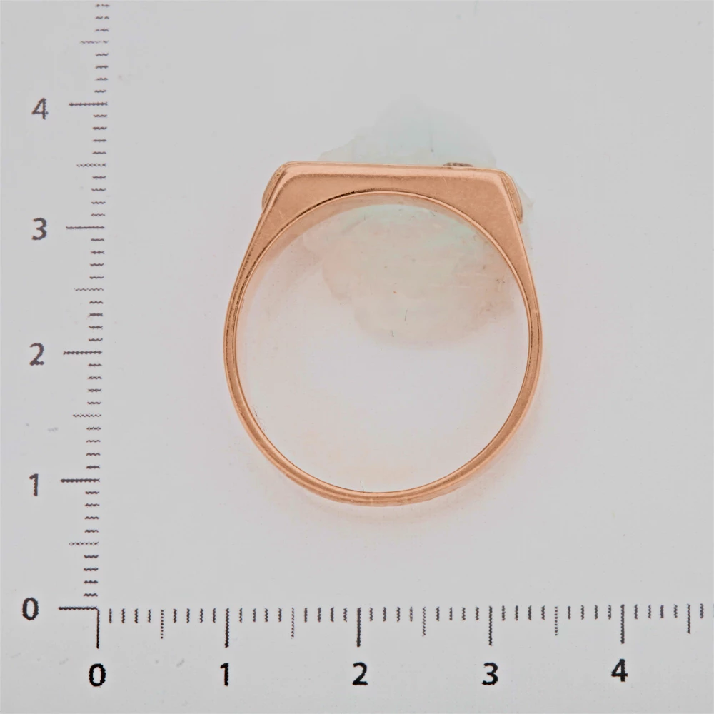 Кольцо с бриллиантом из красного золота 585 пробы 3