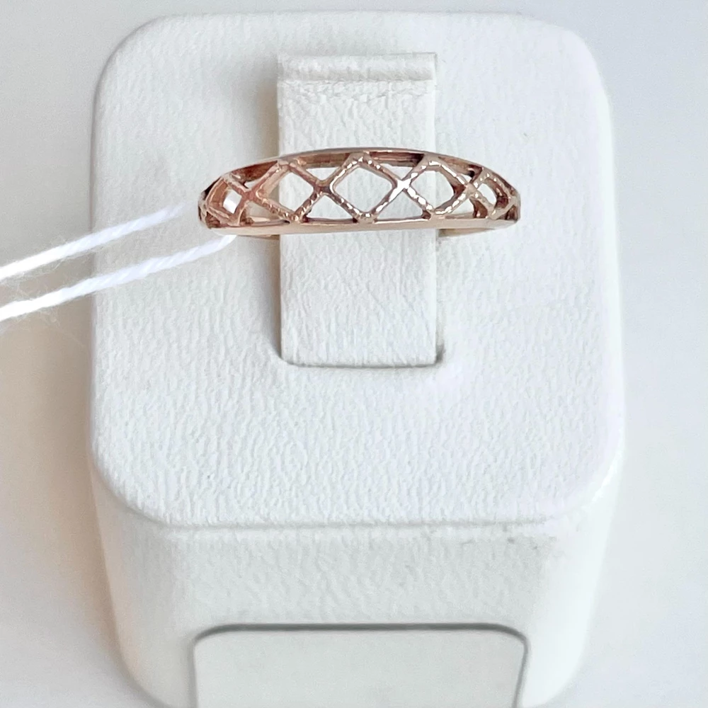 Кольцо из красного золота 375 пробы