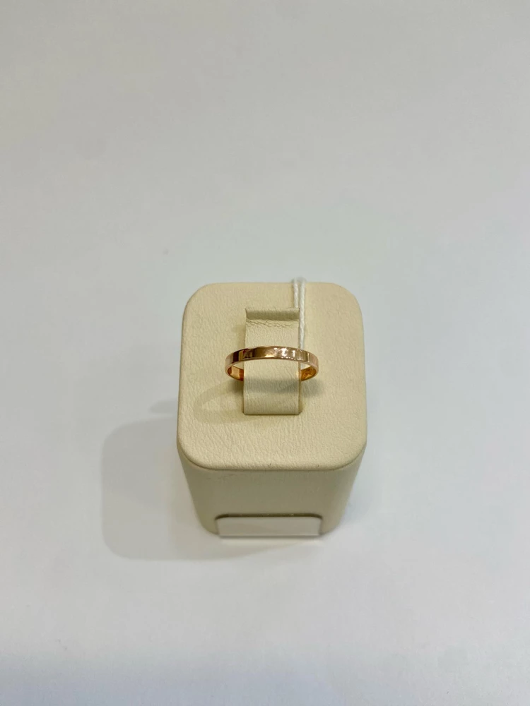 Кольцо обручальное из красного золота 585 пробы