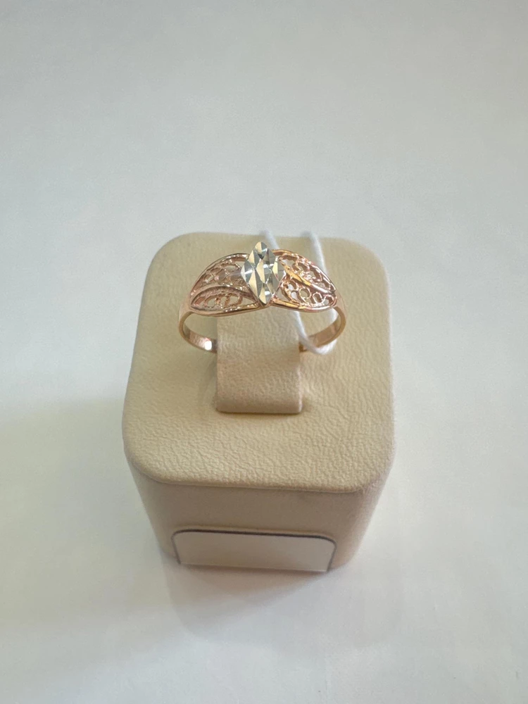 Кольцо из красного золота 375 пробы