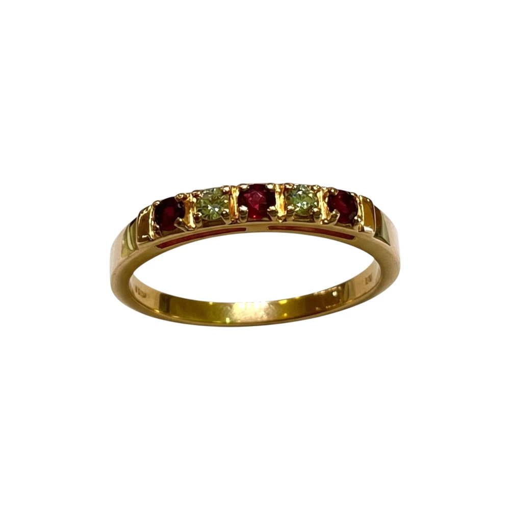 Кольцо с рубином из красного золота 585 пробы