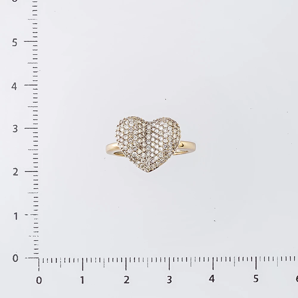 Кольцо с бриллиантом из белого золота 585 пробы Кольцо с бриллиантом из белого золота 585 пробы