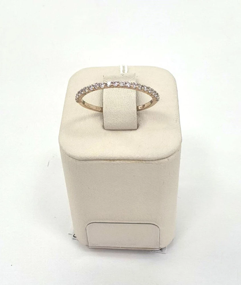 Кольцо с фианитом из красного золота 585 пробы Кольцо с фианитом из красного золота 585 пробы