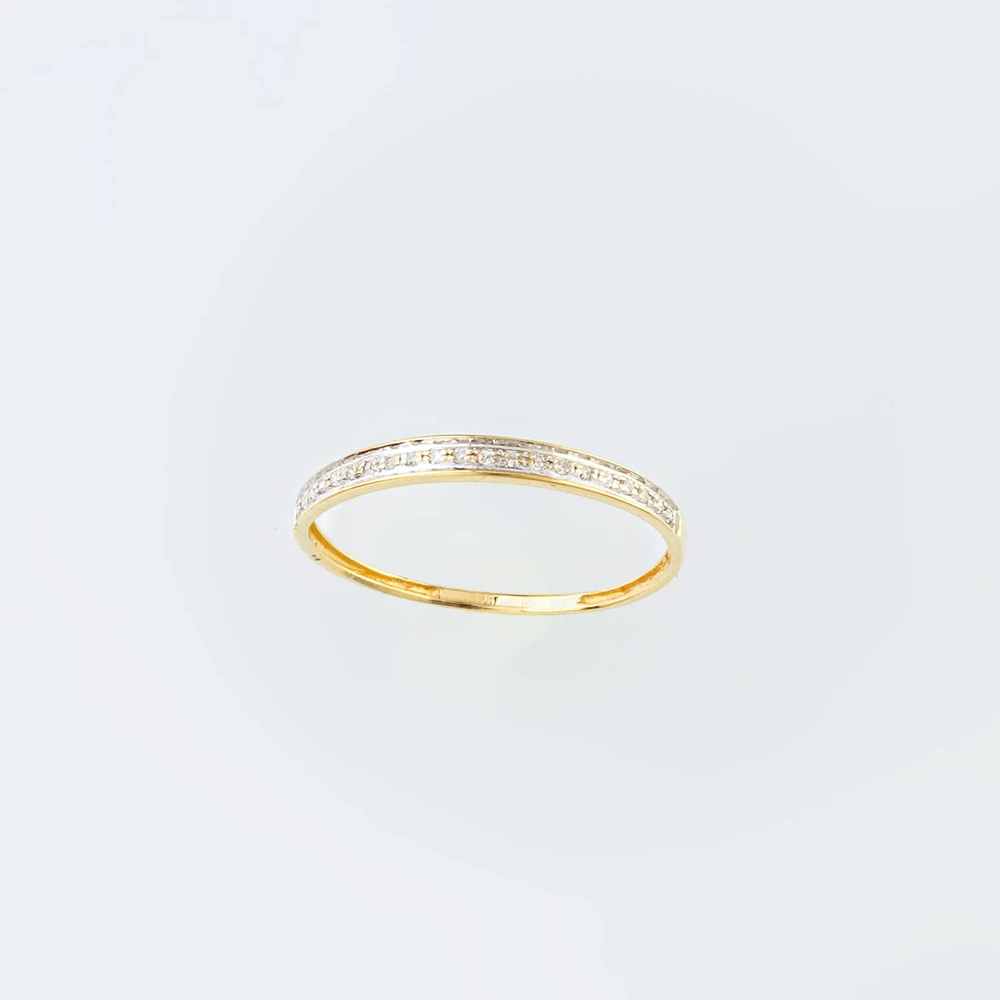 Кольцо с бриллиантом из желтого золота 585 пробы