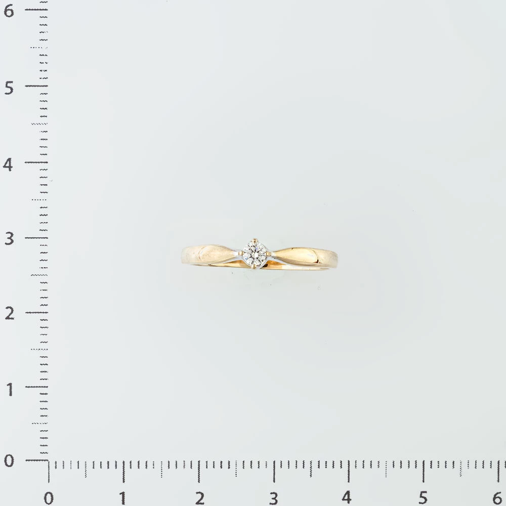 Кольцо с бриллиантом из белого золота 585 пробы Кольцо с бриллиантом из белого золота 585 пробы