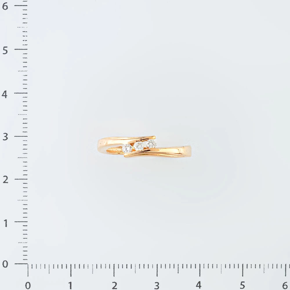 Кольцо с бриллиантом из красного золота 585 пробы Кольцо с бриллиантом из красного золота 585 пробы