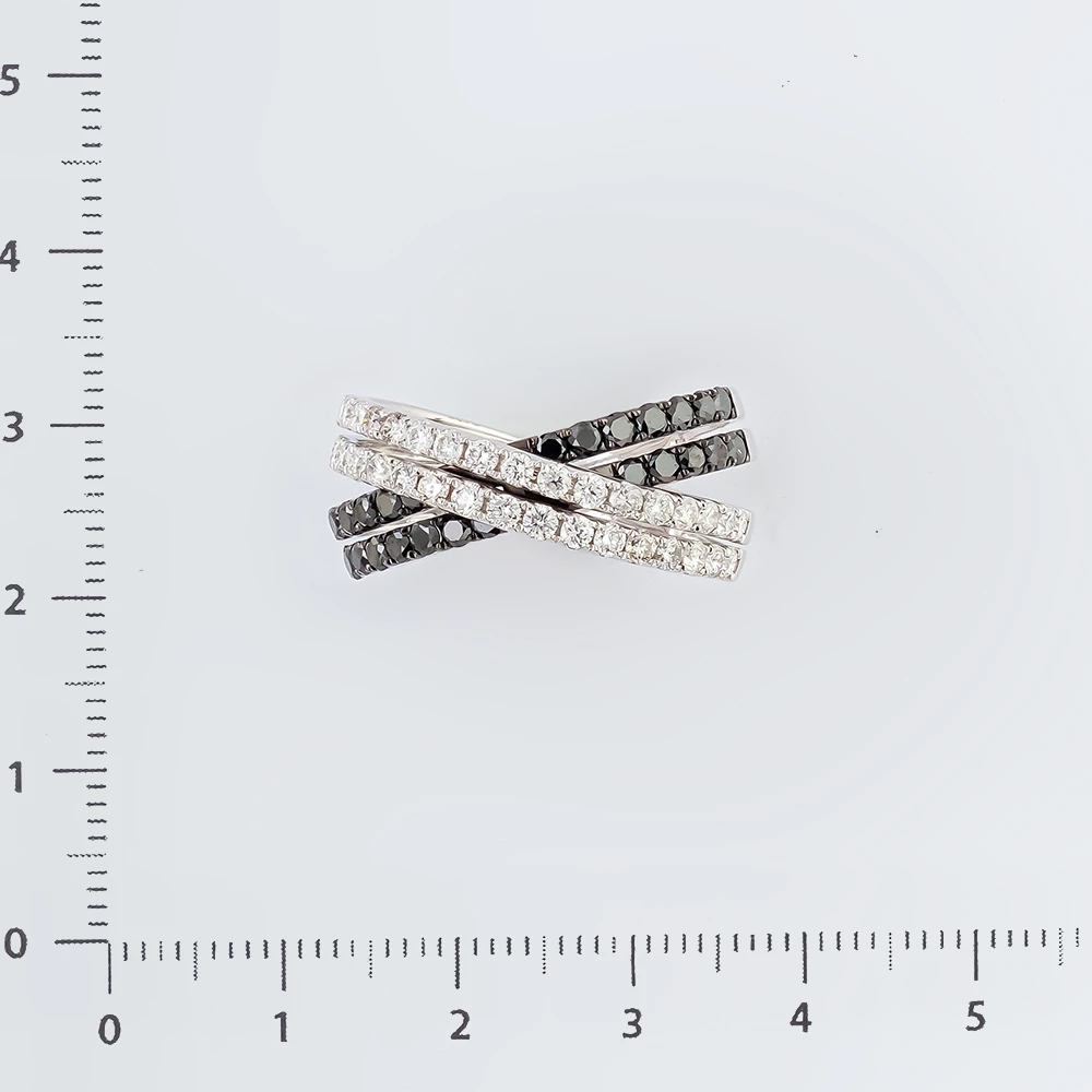 Кольцо с бриллиантом из белого золота 585 пробы