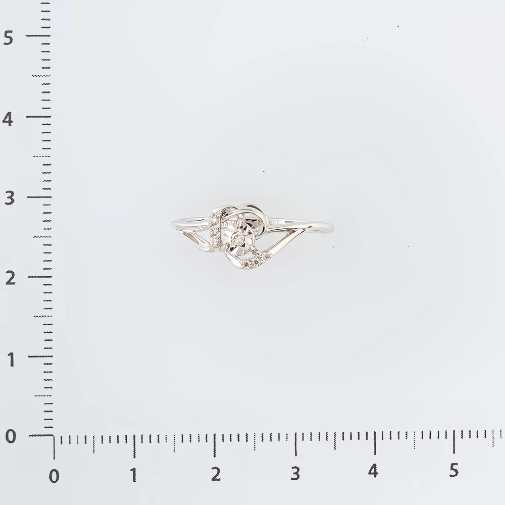 Кольцо с бриллиантом из белого золота 585 пробы