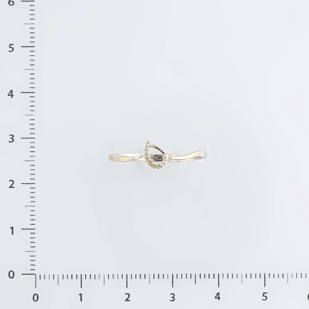 Кольцо с бриллиантом из красного золота 585 пробы