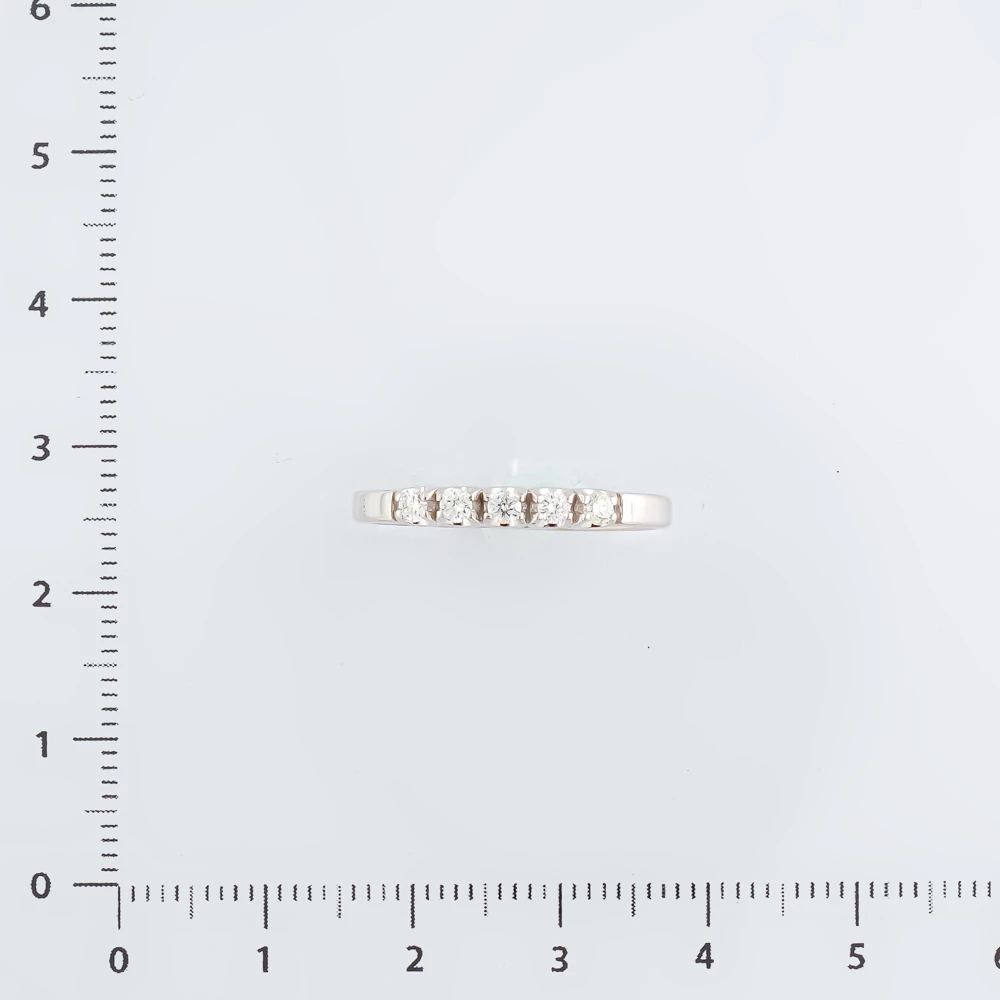 Кольцо с бриллиантом из белого золота 585 пробы