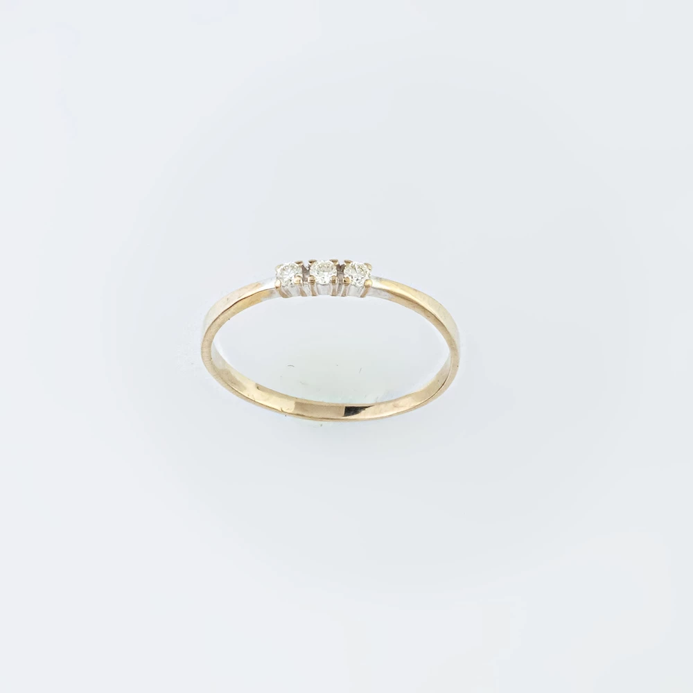 Кольцо с бриллиантом из белого золота 585 пробы