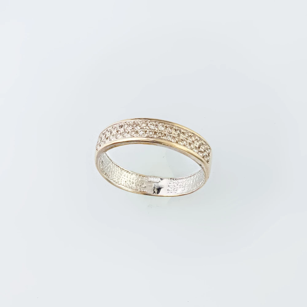 Кольцо с бриллиантом из белого золота 585 пробы