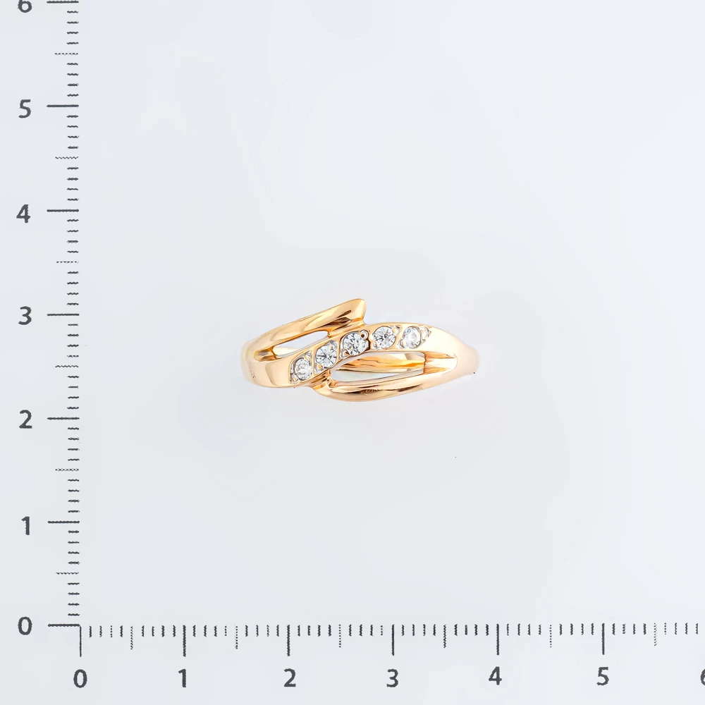 Кольцо с фианитом из красного золота 585 пробы Кольцо с фианитом из красного золота 585 пробы