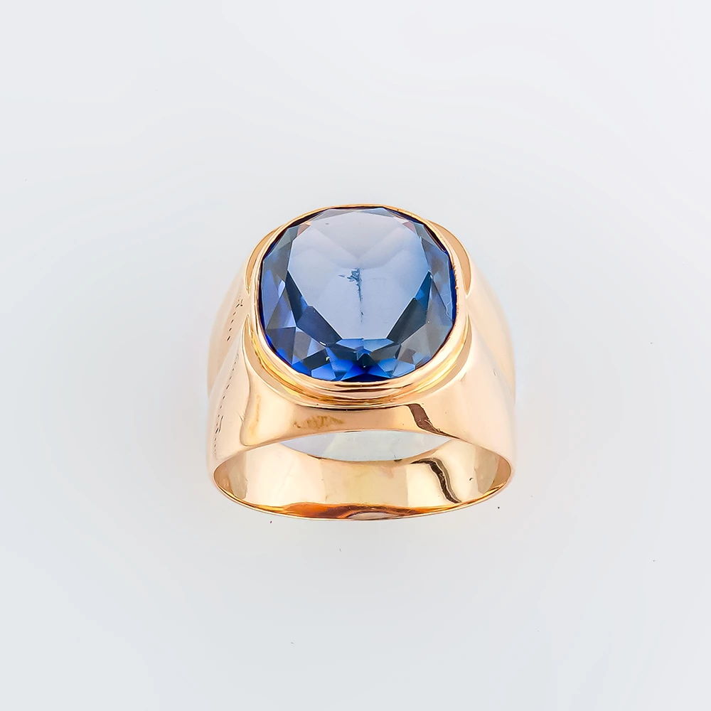 Кольцо с фианитом из красного золота 583 пробы Кольцо с фианитом из красного золота 583 пробы