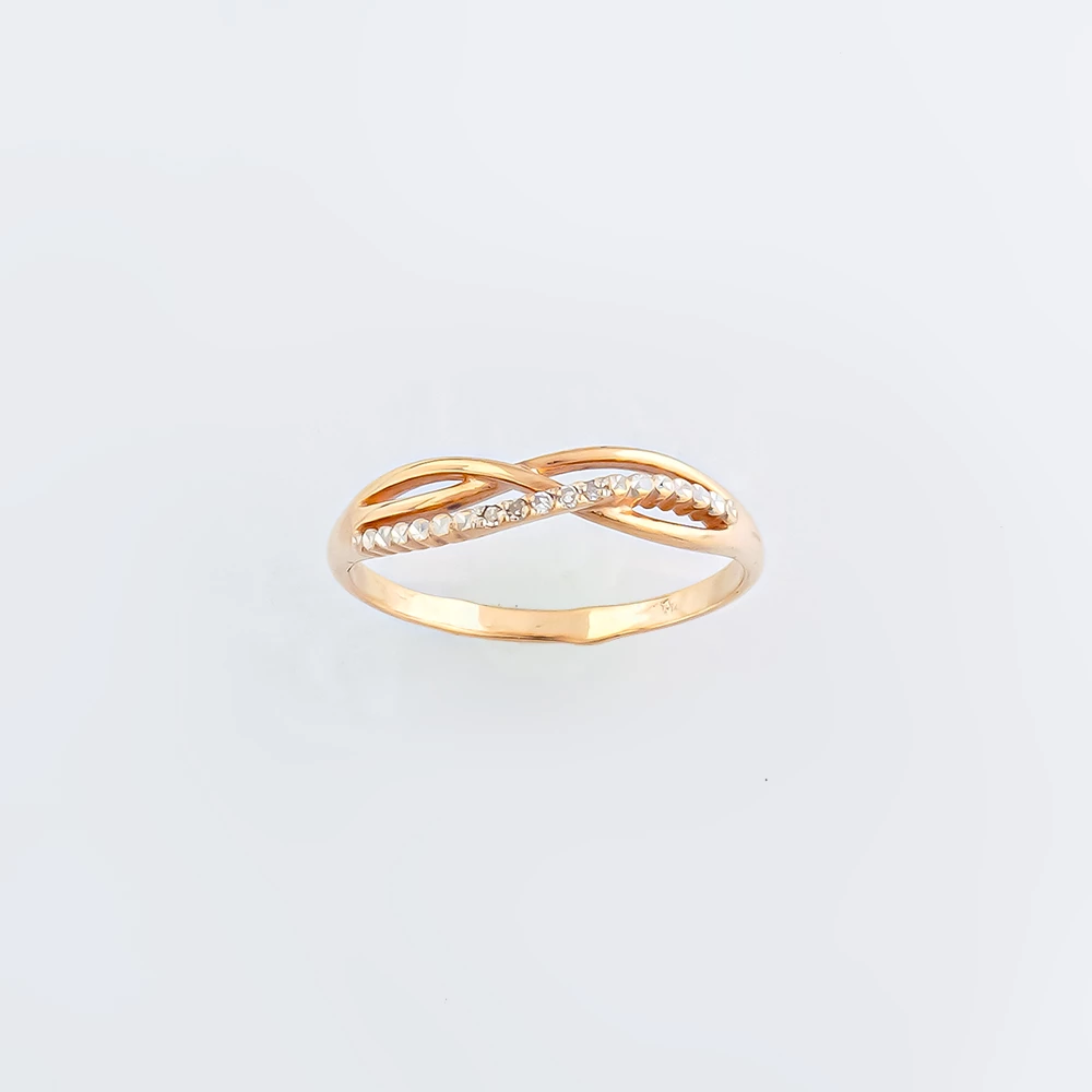 Кольцо с бриллиантом из красного золота 375 пробы