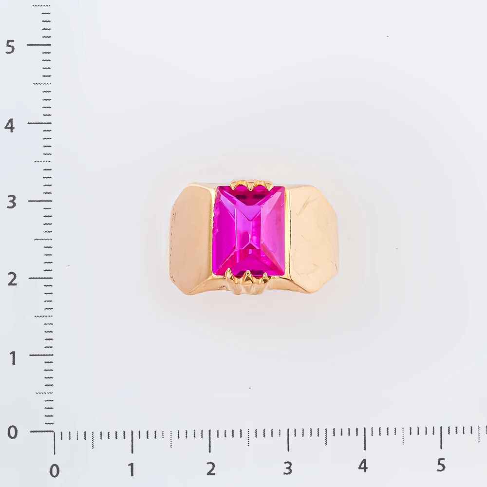 Кольцо с фианитом из красного золота 583 пробы Кольцо с фианитом из красного золота 583 пробы