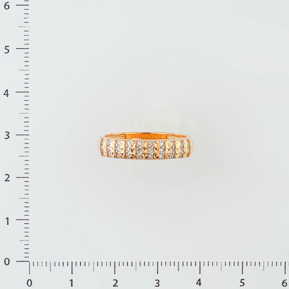 Кольцо с бриллиантом из красного золота 585 пробы