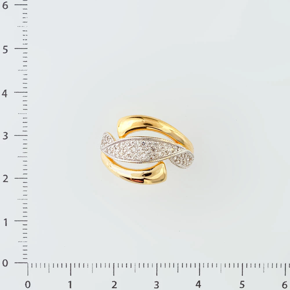 Кольцо с фианитом из желтого золота 585 пробы Кольцо с фианитом из желтого золота 585 пробы