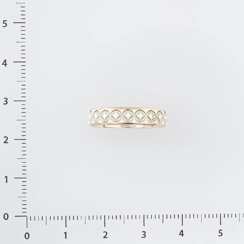 Кольцо с бриллиантом из белого золота 585 пробы