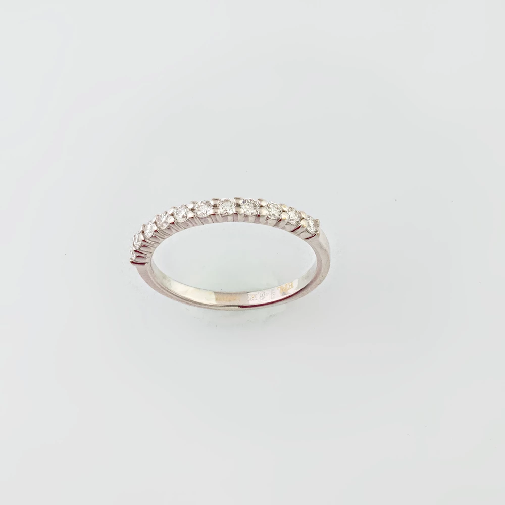 Кольцо с бриллиантом из белого золота 585 пробы 1 Кольцо с бриллиантом из белого золота 585 пробы 1