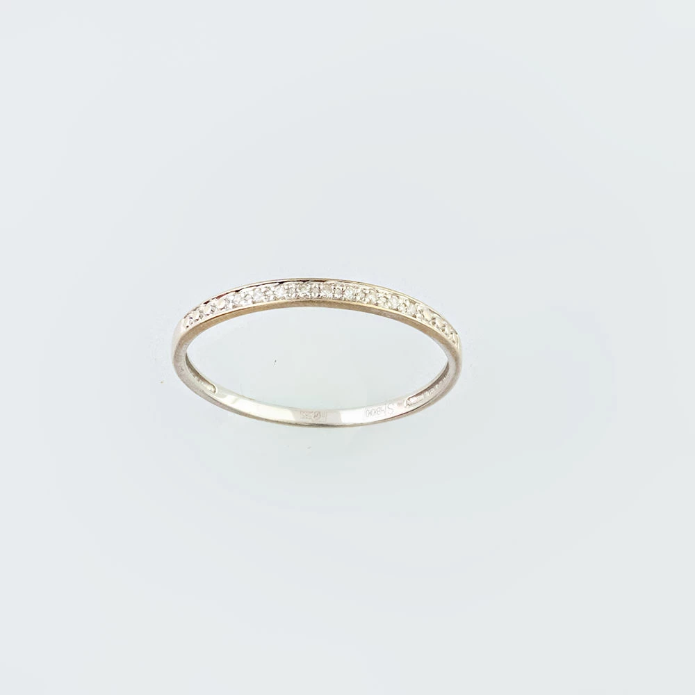 Кольцо с бриллиантом из белого золота 585 пробы