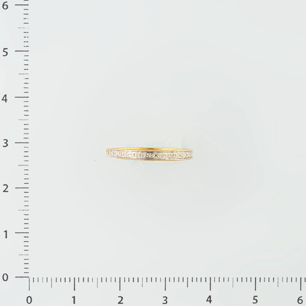 Кольцо с бриллиантом из желтого золота 585 пробы